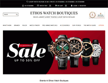 Tablet Screenshot of ethoswatches.com